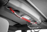 Rugged Ridge Rear Dual Grab Strap Red 07-18 Jeep Wrangler Unlimited JK thumbnail 3