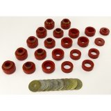 Rugged Ridge Body Mount Kit Red 87-95 Jeep Wrangler YJ 22 Pieces thumbnail 2
