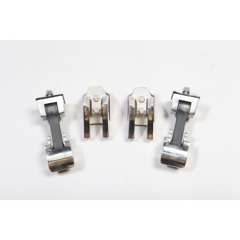 Rugged Ridge 07-18 Jeep Wrangler Stainless Steel Hood Catch Set thumbnail 1