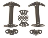Rugged Ridge 41-95 Jeep CJ / Jeep Wrangler Black Hood Catch Kit thumbnail 1