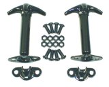Rugged Ridge 41-95 Jeep CJ / Jeep Wrangler Black Hood Catch Kit thumbnail 2