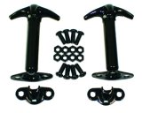 Rugged Ridge 41-95 Jeep CJ / Jeep Wrangler Black Hood Catch Kit thumbnail 5