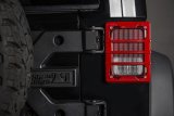 Rugged Ridge 07-18 Jeep Wrangler JK Red Elite Tail Light Guards thumbnail 4