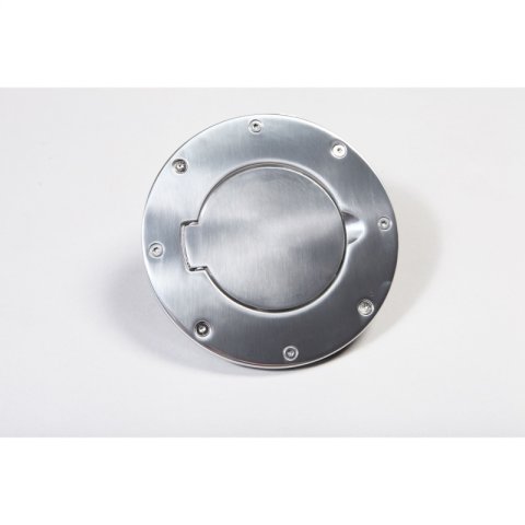 Rugged Ridge Non-Locking Gas Cap Door Polished Alum 97-06 Wrang thumbnail 2