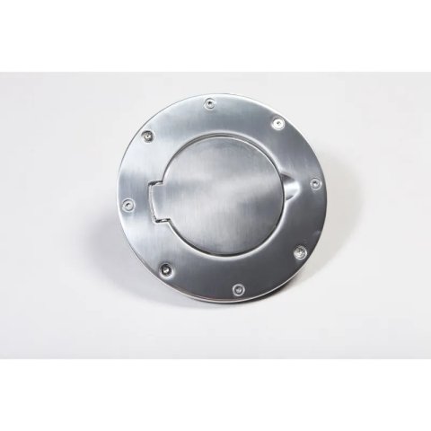 Rugged Ridge Non-Locking Gas Cap Door Polished Alum 97-06 Wrang thumbnail 3