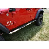 Rugged Ridge 3-In Round Side Step SS 07-18 Jeep Wrangler Unlimited JK thumbnail 2