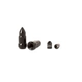 Rugged Ridge Bullet Lug Nut and Valve Stem Cap Kit Black 1/2-20 thumbnail 3
