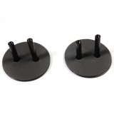 Rugged Ridge 07-18 Jeep Wrangler JK Black Mirror Filler Plates thumbnail 1