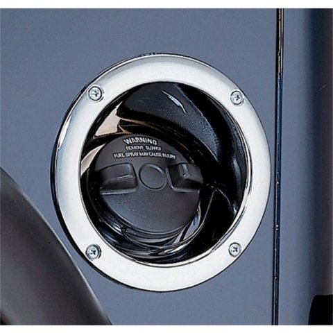 Rugged Ridge 97-06 Jeep Wrangler Chrome Gas Tank Filler Bezel thumbnail 3