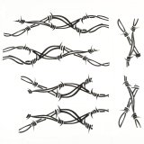 Rugged Ridge Side Decals Pair Barbed Wire 07-18 Jeep Wrangler thumbnail 1