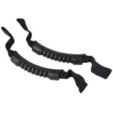 Rugged Ridge Front Headrest Grab Handles Black 07-20 JK/JL/JT thumbnail 1