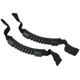 Rugged Ridge Front Headrest Grab Handles Black 07-20 JK/JL/JT thumbnail 2