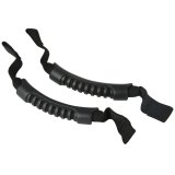 Rugged Ridge Front Headrest Grab Handles Black 07-20 JK/JL/JT thumbnail 4
