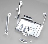 Rugged Ridge 76-86 Jeep CJ Stainless Steel Battery Tray Kit thumbnail 2