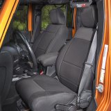 Rugged Ridge Seat Cover Kit Black 11-18 Jeep Wrangler JK 2dr thumbnail 2