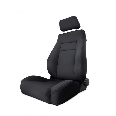 Rugged Ridge Ultra Front Seat Reclinable Black Denim 97-06TJ thumbnail 1