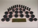 Rugged Ridge Total Bushing Kit Black 55-75 Jeep CJ5 and CJ7 thumbnail 1