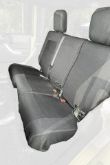 Rugged Ridge E-Ballistic Seat Cover Rear Black 07-10 JK 4Dr thumbnail 2