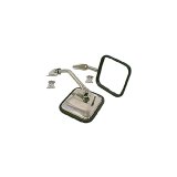 Rugged Ridge 55-86 Jeep CJ Stainless Steel Side Mirror Kit thumbnail 2