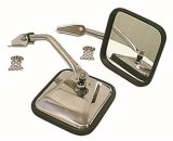 Rugged Ridge 55-86 Jeep CJ Chrome CJ-Style Side Mirror Kit thumbnail 1