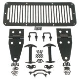 Rugged Ridge 78-95 Jeep CJ / Jeep Wrangler Black Hood Kit thumbnail 1
