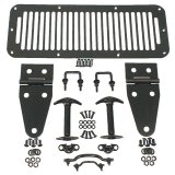 Rugged Ridge 78-95 Jeep CJ / Jeep Wrangler Black Hood Kit thumbnail 2