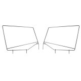 Rugged Ridge Upper Door Skin Frames 87-95 Jeep Wrangler YJ thumbnail 2