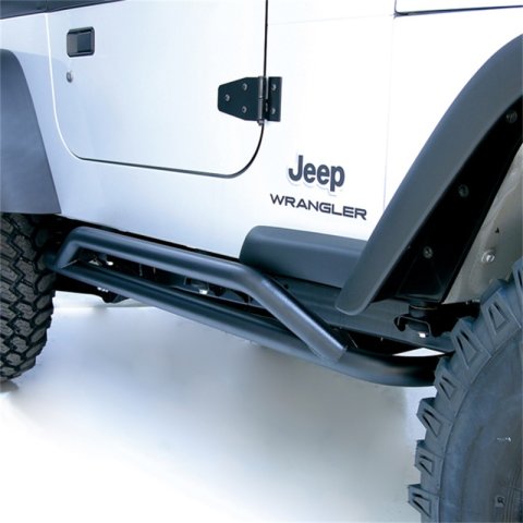 Rugged Ridge RRC Rocker Guards Black 87-06 Jeep Wrangler thumbnail 3