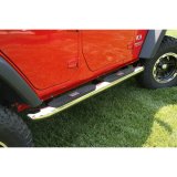 Rugged Ridge 4in Round Step SS 07-18 Jeep Wrangler Unlimited JK thumbnail 2