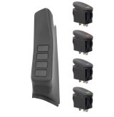 Rugged Ridge A-Pillar Switch Pod Kit Black LHD 07-10 (JK) thumbnail 1