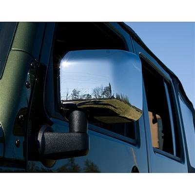 Rugged Ridge Mirror Covers Chrome 07-18 Jeep Wrangler JK