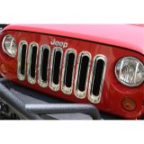 Rugged Ridge Grille Inserts Chrome 07-18 Jeep Wrangler thumbnail 1