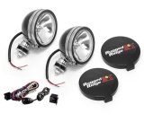 Rugged Ridge 6in Halogen Light Kit Black Steel Housings thumbnail 2