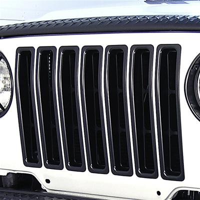 Rugged Ridge Grille Inserts Black 97-06 Jeep Wrangler