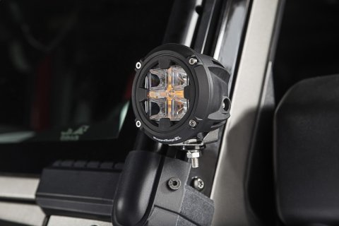 Rugged Ridge Round LED Light 3.5in Combo High/Low Beam thumbnail 9