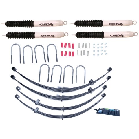 Rugged Ridge 4in Lift Kit with Shocks 55-75 Jeep CJ thumbnail 1