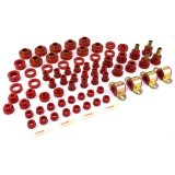 Rugged Ridge Polyurethane Bushing Kit Red 80-86 CJ thumbnail 2