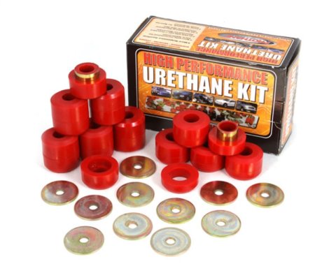 Rugged Ridge Body Mount Kit Red 22 Pieces 97-06 TJ thumbnail 1