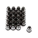 Rugged Ridge Wheel Lug Nut Set of 20 Black 1/2-20 thumbnail 1