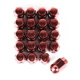 Rugged Ridge Wheel Lug Nut Set of 20 Red 1/2-20 thumbnail 3