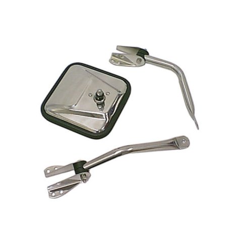 Rugged Ridge 55-86 Jeep CJ Chrome Mirror Head thumbnail 5