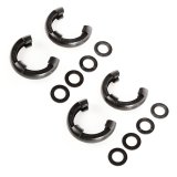 Rugged Ridge 3/4in Black D-Ring Isolator Kit thumbnail 1