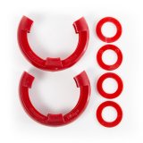 Rugged Ridge Red 3/4in D-Ring Isolator Kit thumbnail 2