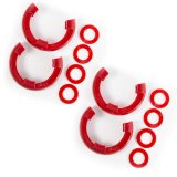Rugged Ridge 3/4in Red D-Ring Isolator Kit thumbnail 1
