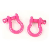 Rugged Ridge Pink 3/4in D-Ring Shackles thumbnail 2