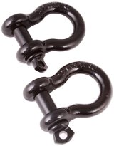 Rugged Ridge 3/4in Black D-Shackles thumbnail 1