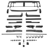 Rugged Ridge 2018+ Jeep Wrangler JLU 4 Dr Black Diamond Stitch Cloth Voyager Top (Tinted) thumbnail 3
