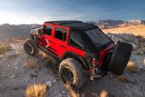 Rugged Ridge 2018+ Jeep Wrangler JLU 4 Dr Black Diamond Stitch Cloth Voyager Top (Tinted) thumbnail 5