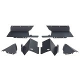 Rugged Ridge Inner Fender Liners Rear Aluminum Black 20-21 Jeep Gladiator JT thumbnail 1
