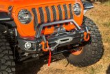 Rugged Ridge 18-22 Jeep Wrangler JL/JT Grille Arcus Front Bumper Stamped Steel Overrider Bar thumbnail 4